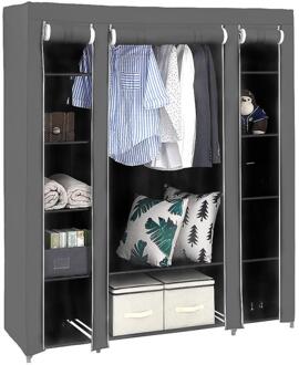 Niet-geweven Garderobe Organizer Draagbare Vouwen Stofdicht Waterdicht Opbergkast Assemblage Installeren Kast Hwc 01