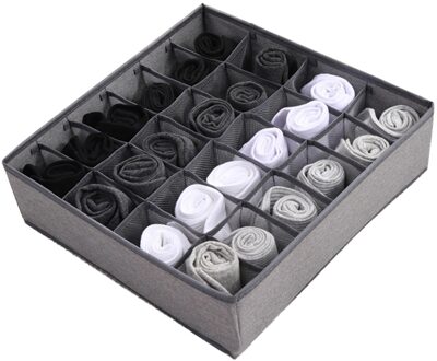Niet-geweven Stof Opbergdoos Met Compartimenten Sokken Bra Underpants Organizer Drawers Divider Box Storage Divider # T2P