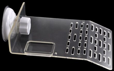 Niet Giftig Koesteren Terras Dierbenodigdheden Drijvende Installeren Schildpad Platform Tool Aquarium Rest Geurloos Sterke Zuigkracht Acryl transparant / M
