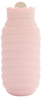 Niet Giftig Magnetron Verwarmd Siliconen Water Fles En Gebreide Cover Water Fles Veilig MULTI