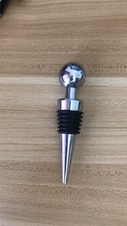 Niet Slecht Conische Metalen Verse Seal Rode Wijn Champagne Wijn Flessenstop Valentines Huwelijksgeschenken zwart metal 6 draad