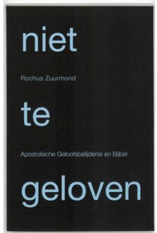Niet te geloven - Boek Rochus Zuurmond (949070802X)