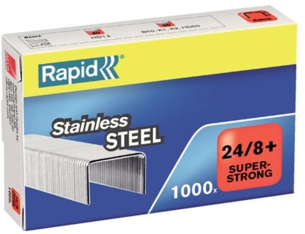 Nieten Rapid 24/8 RVS super strong 1000 stuks