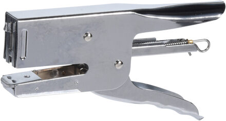 Nietmachine/niettang klein - 10 cm - Nietapparaat tang - zwat - metaal - kinderen en volwassenen