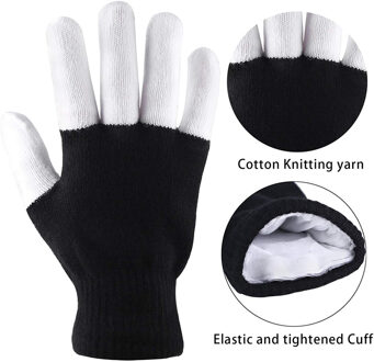 Nieuw 1 Paar Led Knippert Light Up Handschoenen Gloeiende Knipperende Voor Volwassen Christmas Party M99 B