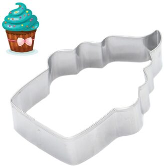Nieuw 1 Pcs Cake Cookie Mould Mold Cutter Rvs Fakkel Vorm DIY Fondant Biscuit Bakken