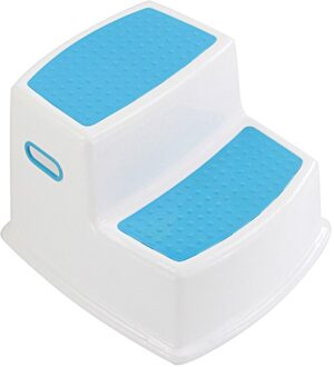 Nieuw 2 Stap Kruk Voor Kinderen Peuter Kruk Voor Wc Zindelijkheidstraining Slip Badkamer Keuken XSD88 blauw