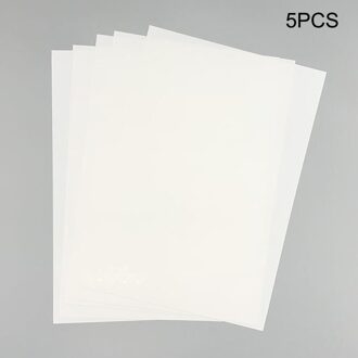 Nieuw 5 Stks/set Kleur Krimpkous Vel Plastic Magic Papier Blad Voor Educatief Diy Ambachten Mk wit