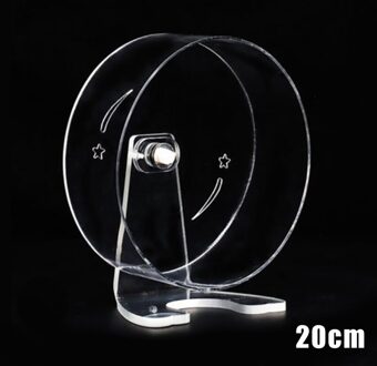 Nieuw Acryl Rustig Hamster Oefening Wiel Stille Spinner Met Houder 5.1 "/5.9"/6.7 "/7.9"/8.7 "TE889 20cm