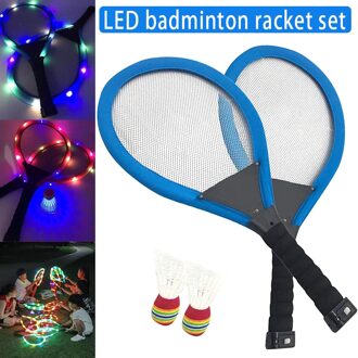 Nieuw Familie Entertainment Outdoor Nachtlampje Training Led Badminton Racket Sets Sport S66
