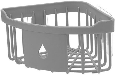 NIEUW! Hoekplank Keuken Badkamer Opslag Plank & Rack Waterdichte Wall Mount Douche Plank Caddy Badkamer Planken Muur Houder donker grijs