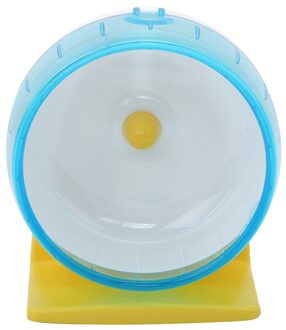 Nieuw Huisdier Hamster Running Disc Toy Stille Rotatory Jogging Wiel Huisdier Sport Wiel Speelgoed Kooi Accessoires Roue Giet Hamster blauw