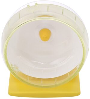 Nieuw Huisdier Hamster Running Disc Toy Stille Rotatory Jogging Wiel Huisdier Sport Wiel Speelgoed Kooi Accessoires Roue Giet Hamster geel
