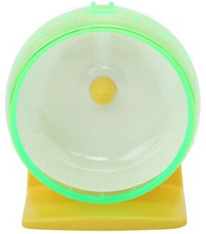 Nieuw Huisdier Hamster Running Disc Toy Stille Rotatory Jogging Wiel Huisdier Sport Wiel Speelgoed Kooi Accessoires Roue Giet Hamster groen