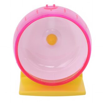 Nieuw Huisdier Hamster Running Disc Toy Stille Rotatory Jogging Wiel Huisdier Sport Wiel Speelgoed Kooi Accessoires Roue Giet Hamster roze