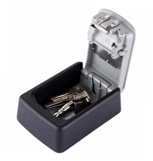 Nieuw Key Opslag Lock Box Wall Mount Houder 4 Cijfercombinatie Veilig Outdoor Beveiliging 999