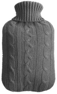 Nieuw Knit Cover Alleen Voor 2000Ml Water Gevulde Fles Warm Water Zak Handwarmer Thermische Pack XSD88 donker grijs