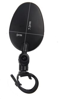 Nieuw Mountainbike Achteruitkijkspiegel Groothoek Vliegtuig Spiegel Verstelbare Handvat Rijden Apparatuur ovaal