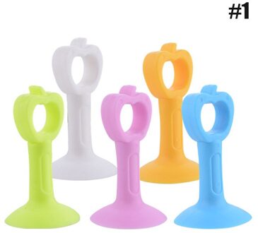 Nieuw Multifunctionele Anti-Collision Siliconen Deurklink Knop Mute Guard Protector Sucker Pad Mk Licht Groen