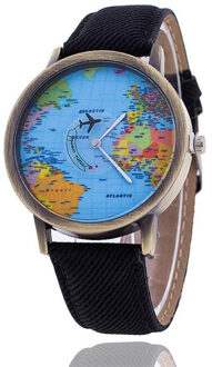 Nieuw Ontworpen Relogio Feminino relogio masculino Klok Mannen Vrouwen Horloge Wereldkaart Analoge Quartz Horloge 628