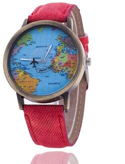 Nieuw Ontworpen Relogio Feminino relogio masculino Klok Mannen Vrouwen Horloge Wereldkaart Analoge Quartz Horloge 628