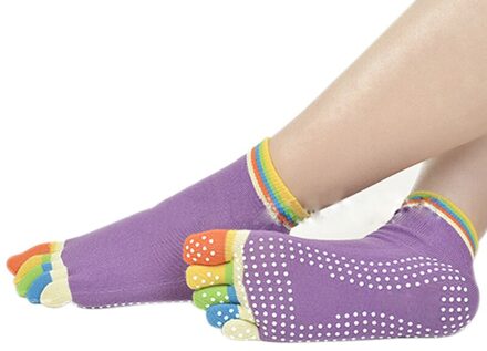 Nieuw Sokken Anti-Slip Vingers 5 Tenen Katoenen Sokken Voor Oefening Sport Pilates Massage Yoga PSEN999 03
