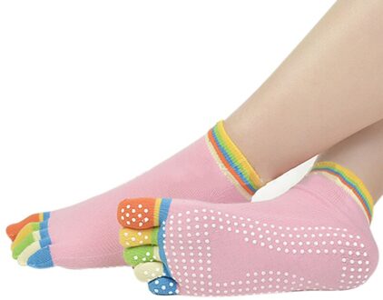 Nieuw Sokken Anti-Slip Vingers 5 Tenen Katoenen Sokken Voor Oefening Sport Pilates Massage Yoga PSEN999 05