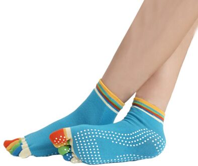 Nieuw Sokken Anti-Slip Vingers 5 Tenen Katoenen Sokken Voor Oefening Sport Pilates Massage Yoga PSEN999 10