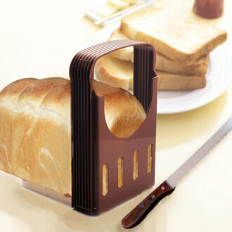 Nieuw Toast Brood Slicer Plastic Opvouwbare Loaf Cutter Rack Snijden Gids Snijden Gereedschap Keuken Accessoires TE889