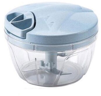 Nieuw Type Huishouden Hand Getrokken Vleesmolen Handleiding Voedsel Chopper Voor Groente Fruit Mixer Keukenmachine klein blauw