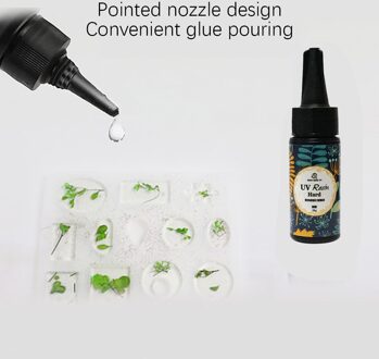 Nieuw Uv Ultraviolet Hars Gel Curing Sneldrogende Niet-toxisch Transparant Zonlicht Geactiveerd Hard Diy Curing Epoxyhars sieraden