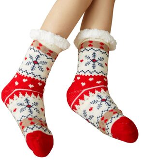 Nieuw Vrouwen Extra Warme Fleece Indoor Sokken Warme Voeten Stretchy Voor Winter Thuis Kerst S66