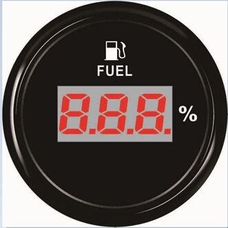 Nieuw Waterdicht 52mm Digitale Brandstofmeter Meter 0-190ohm Signaal Met Rode Backlight 12 V/24 V voor auto Boot SUV BN