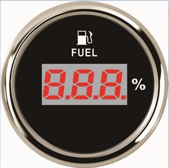 Nieuw Waterdicht 52mm Digitale Brandstofmeter Meter 0-190ohm Signaal Met Rode Backlight 12 V/24 V voor auto Boot SUV BS
