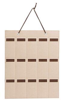 Nieuw Zonnebril Opslag Opknoping Tas 15 Slots Vilt Doek Multifunctionele Organizer Voor Muur Mk leger groen