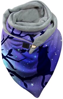 Nieuw Zwarte Kat Gedrukt Warme Sjaal Mode Vrouwelijke Vrouwen Neck Warmers Poncho Sjaal Sjaals B