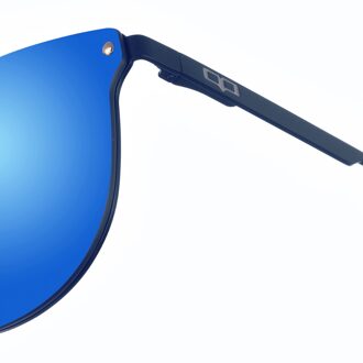 Nieuwe unisex zonnebril Geri ovaal nylon Blauw