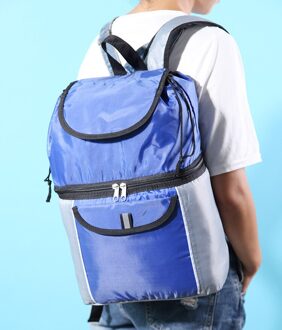 Nieuwkomers dubbele laag thermische picknick koeltas geïsoleerde cool schoudertassen ice pack thermo voedsel opslag