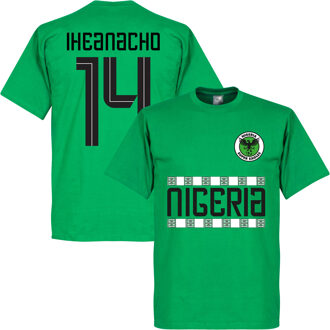 Nigeria Iheanacho 14 Team T-Shirt - Groen - XL