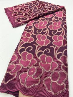 Nigeriaanse Kant Stoffen Kant Zwitserse Voile Kant In Zwitserland Afrikaanse Katoen Kant Stof Voor Bruiloft YA3813B-1 afbeelding 1