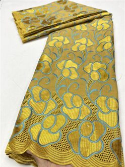 Nigeriaanse Kant Stoffen Kant Zwitserse Voile Kant In Zwitserland Afrikaanse Katoen Kant Stof Voor Bruiloft YA3813B-1 afbeelding 2