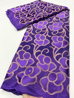 Nigeriaanse Kant Stoffen Kant Zwitserse Voile Kant In Zwitserland Afrikaanse Katoen Kant Stof Voor Bruiloft YA3813B-1 afbeelding 3