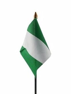 Nigeriaanse landenvlag op stokje