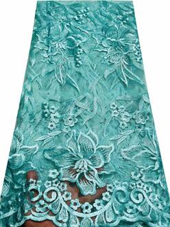 Nigeriaanse Lila Kant Stof Met Stenen Afrikaanse Mesh Stof 5Yards Franse Netto Afrikaanse Kant Stof 2022 Kant VLY108 AS PIC3