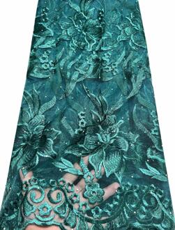 Nigeriaanse Lila Kant Stof Met Stenen Afrikaanse Mesh Stof 5Yards Franse Netto Afrikaanse Kant Stof 2022 Kant VLY108 AS PIC4