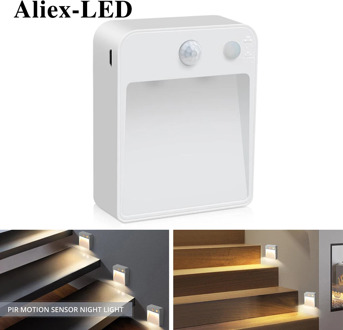 Night light bedroom decor Lamp motion sensor light gift For staircase closet bathroom living room aisle child lighting