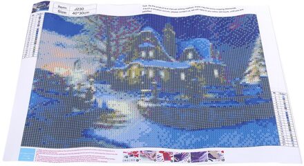 Night View Diamant Schilderij Stok Diamant Geborduurd Kruissteek Baksteen Slaapkamer Woonkamer Decoratieve