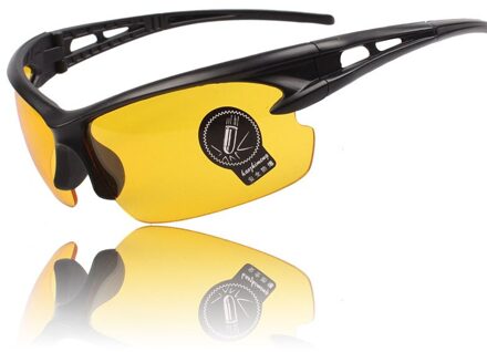 Night-Vision Bril Beschermende Gears Zonnebril Nachtzicht Drivers Goggles Rijden Bril Interieur Accessoires Anti-Glare geel