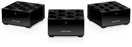 Nighthawk MK73S WiFi 6 Mesh Systeem (3-pack) Mesh router Zwart