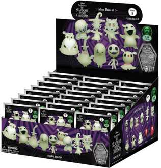 Nightmare Before Christmas 3D PVC Bag Clips Glow in the Dark Series 8 Display (24)